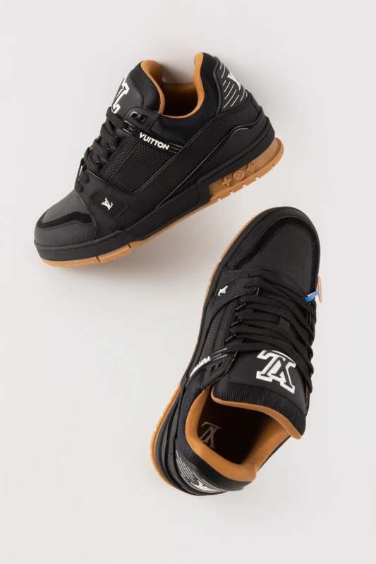 Louis Vuitton Black Caramel Luxury Sneakers