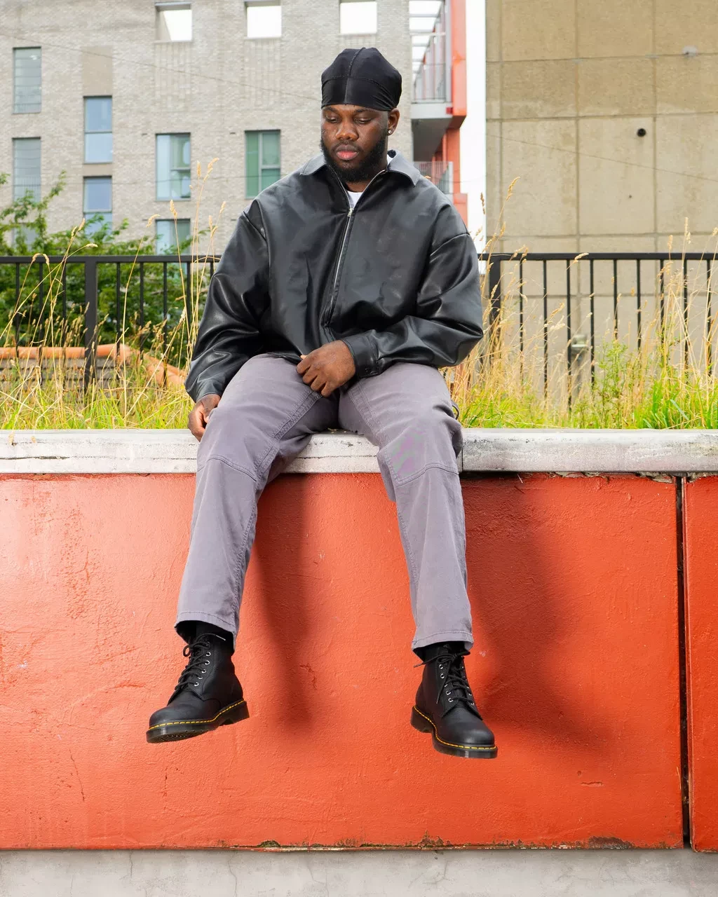 Dr. Martens Men’s Black Leather Lace-Up Boots for Fall/Winter