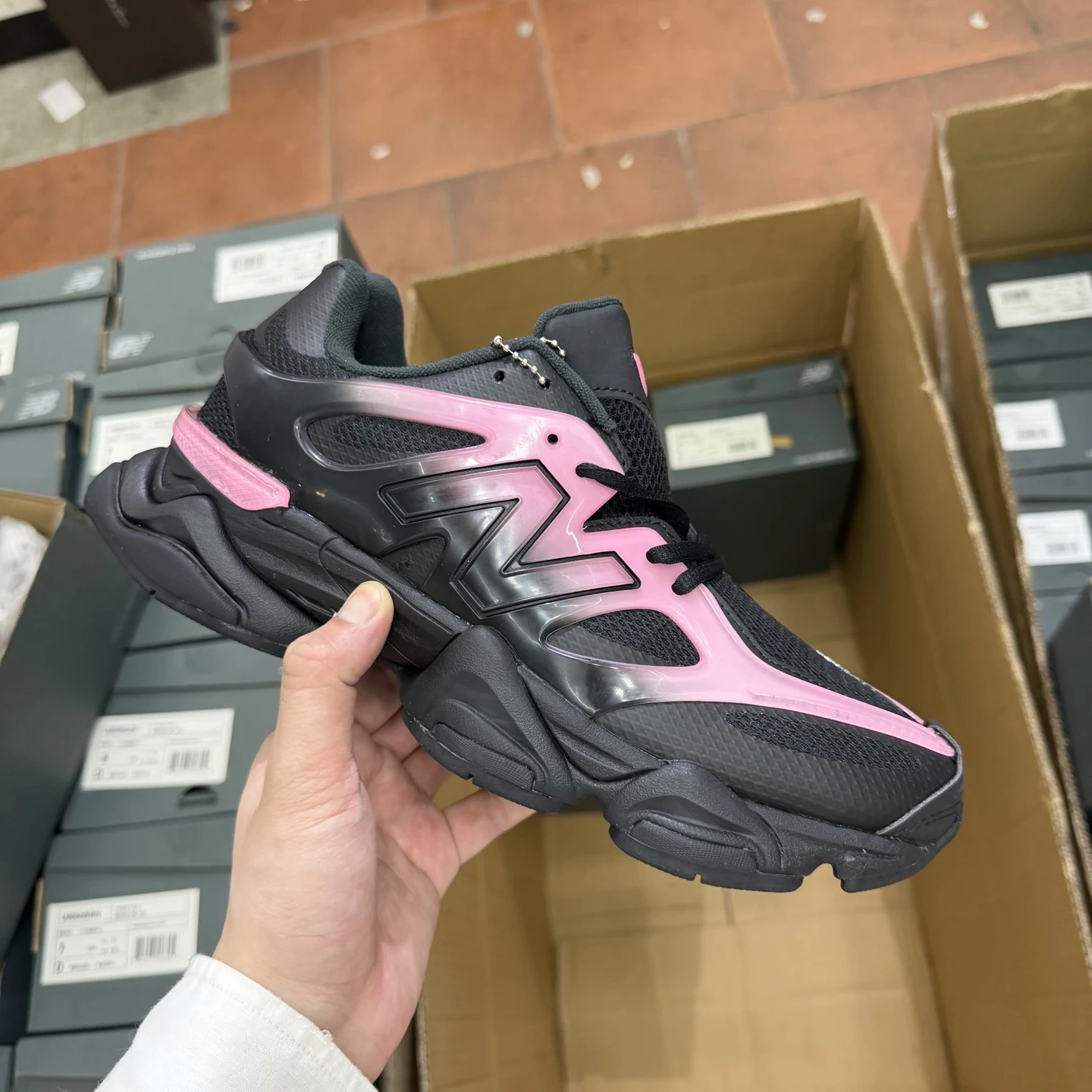 New Balance 9060 “Shadow Pink” Chunky Sneakers – Black Pink  Colors