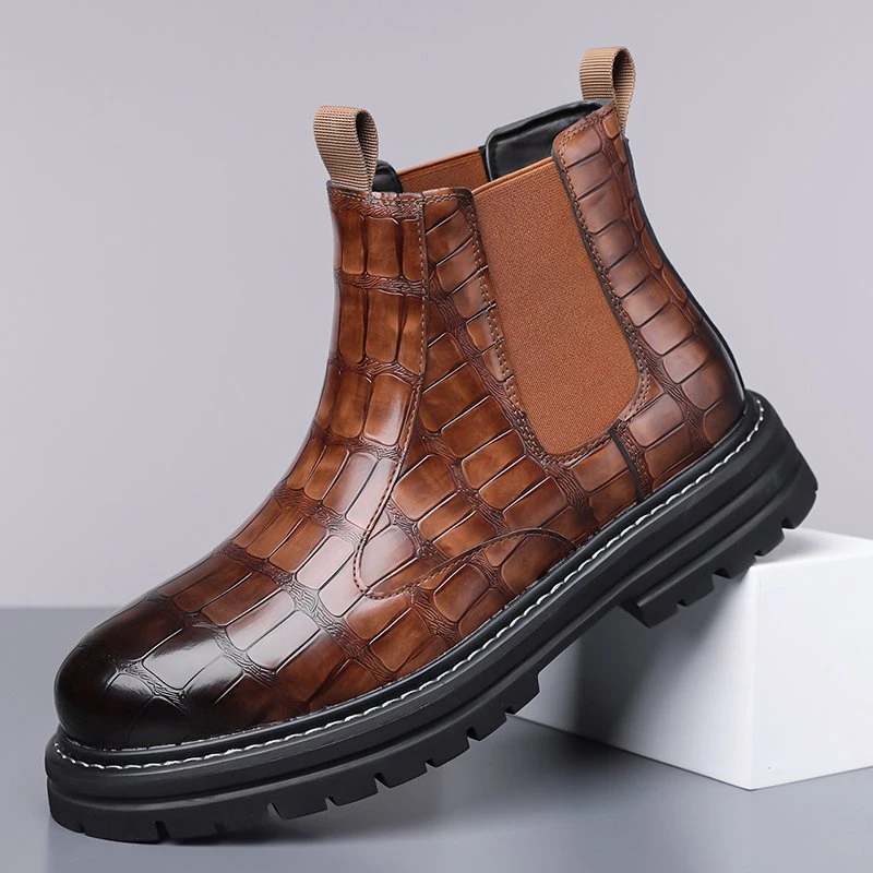 Men’s Chelsea Ankle Boots – Stylish Winter Leather Footwear