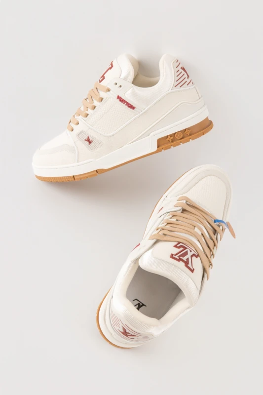 Louis Vuitton Cream Beige Luxury Sneakers