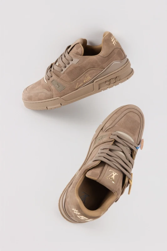 Louis Vuitton Mocha Brown Luxury Sneakers