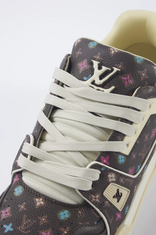 Louis Vuitton Dark Brown Multicolor Monogram Low-Top Sneakers