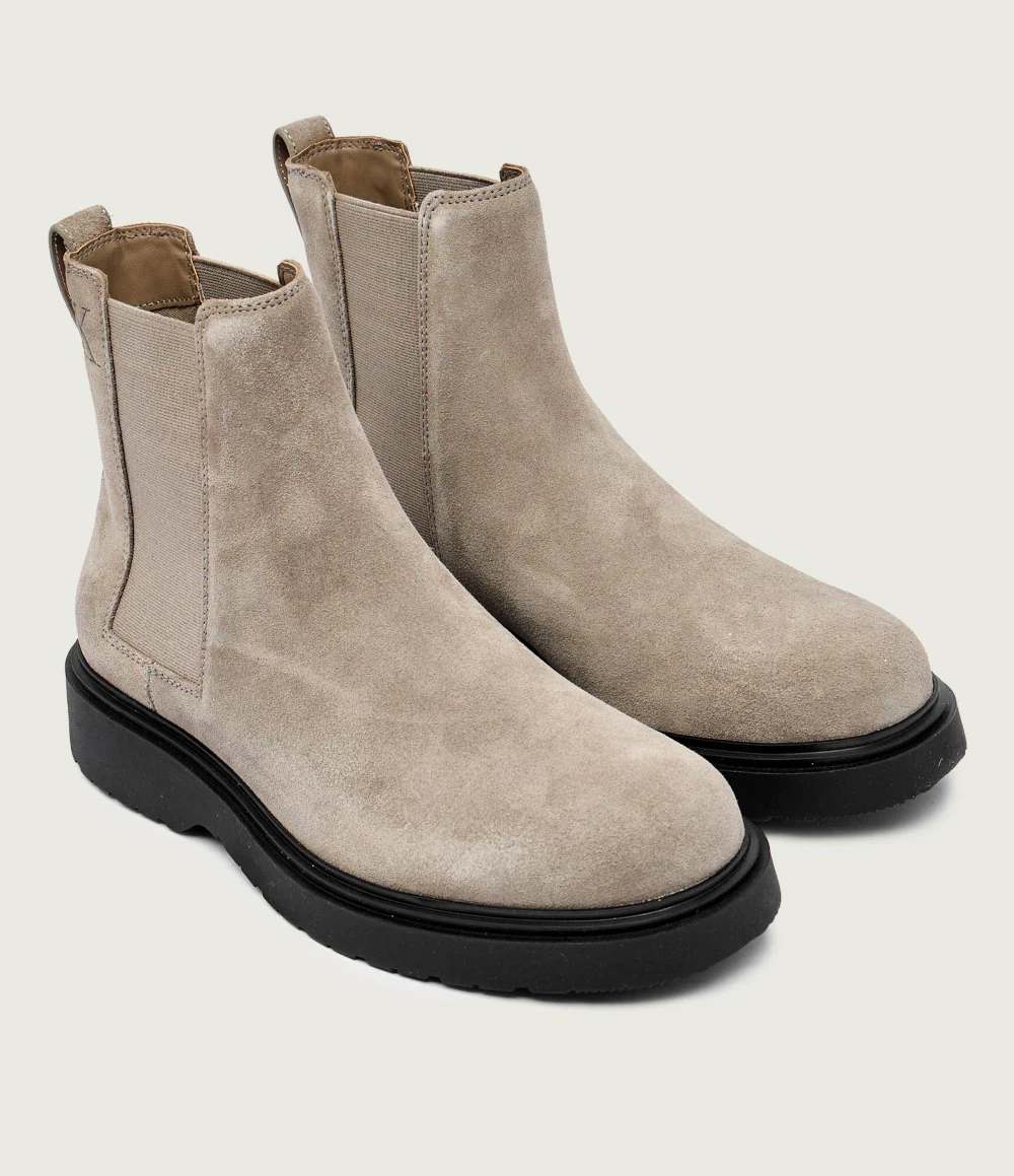 Calvin Klein Jeans Men’s Grey Suede Winter Ankle Boots