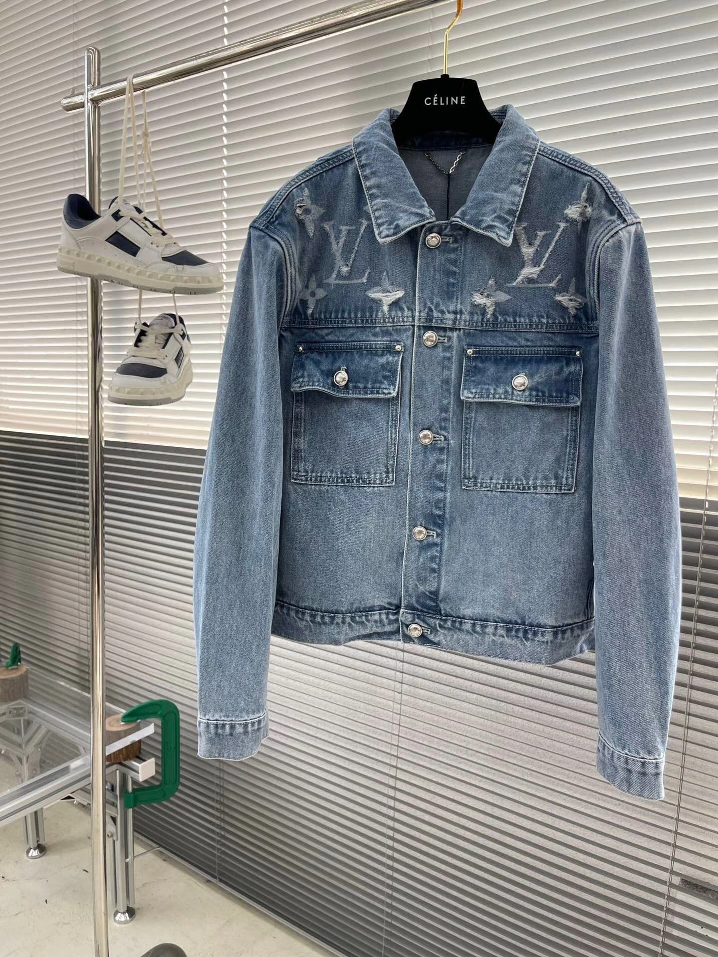 Louis Vuitton Men's Designer Leather Jacket - Luxury Streetwear