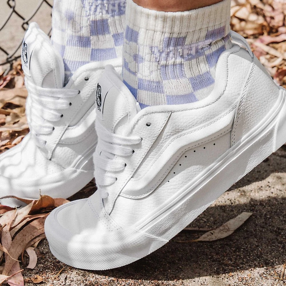Vans Men’s White Leather Sneakers