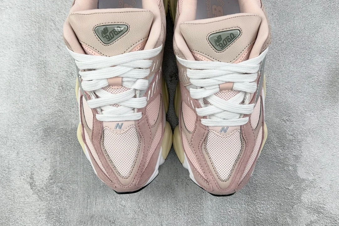 New Balance 9060 Soft Pink Chunky Sneakers – Premium Pastel ABZORB Lifestyle Shoes With Futuristic Retro Streetwear Design For Men & Women