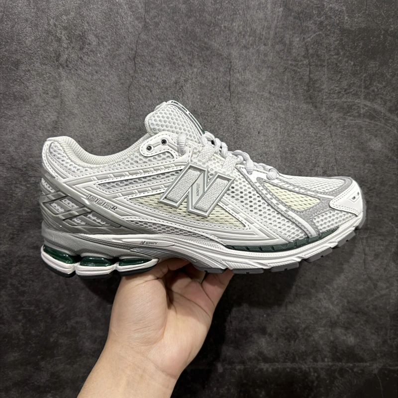 New Balance 1906R White Green Retro Running Sneakers – Premium Mesh Lifestyle Shoes With N-ergy Cushioning
