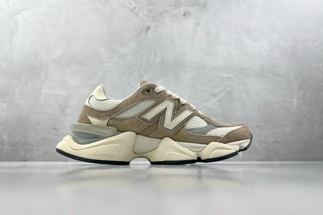 New Balance Taupe Cream Chunky Sneakers