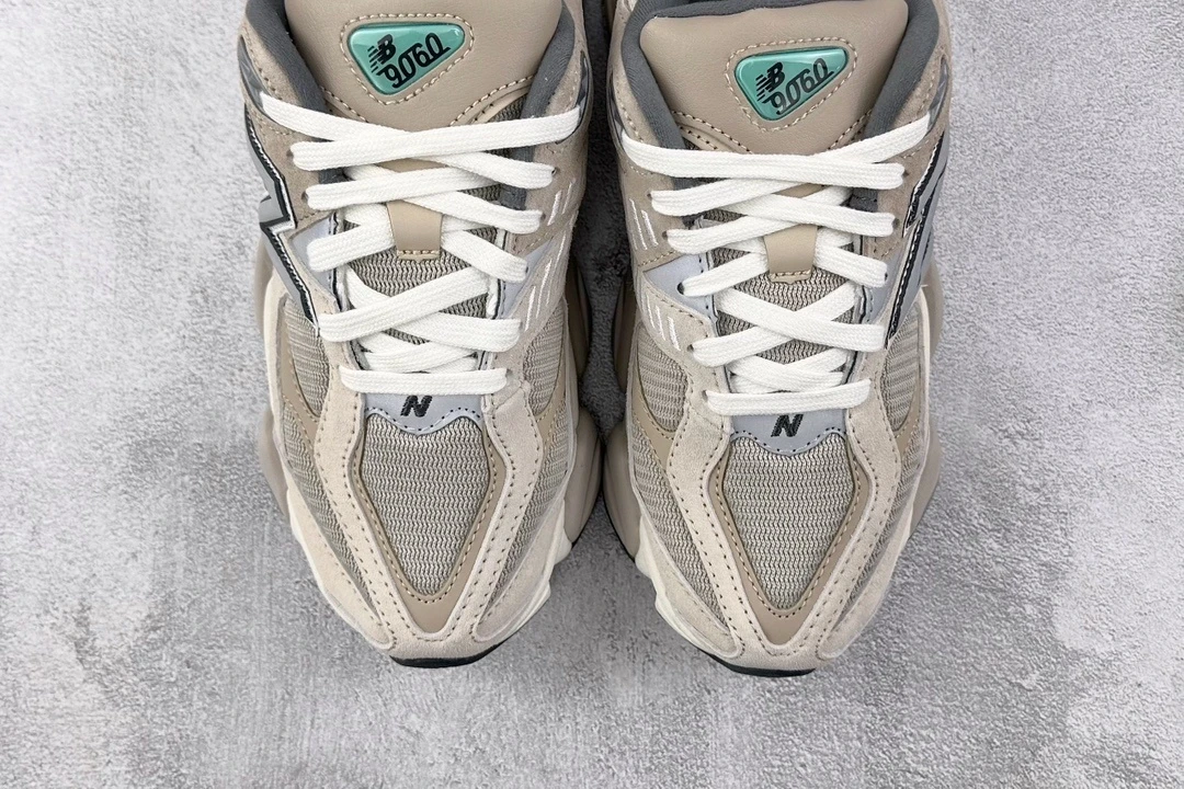 New Balance 9060 Sand Beige Chunky Sneakers – Premium Neutral ABZORB Lifestyle Shoes With Futuristic Retro Streetwear Design For Men & Women