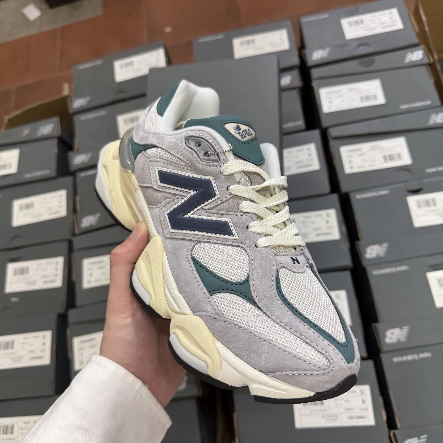 New Balance Slate Teal Chunky Sneakers