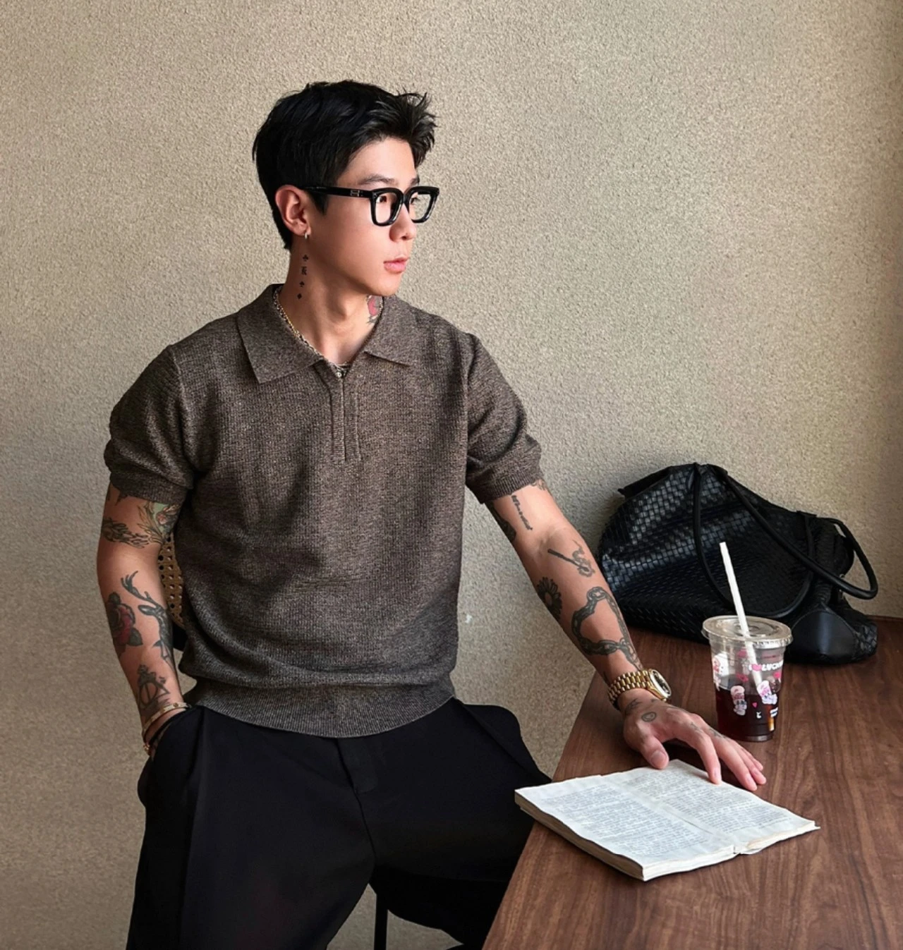 Boutique men's Short Sleeve Lapel Blouse - Chic & Elegant Top