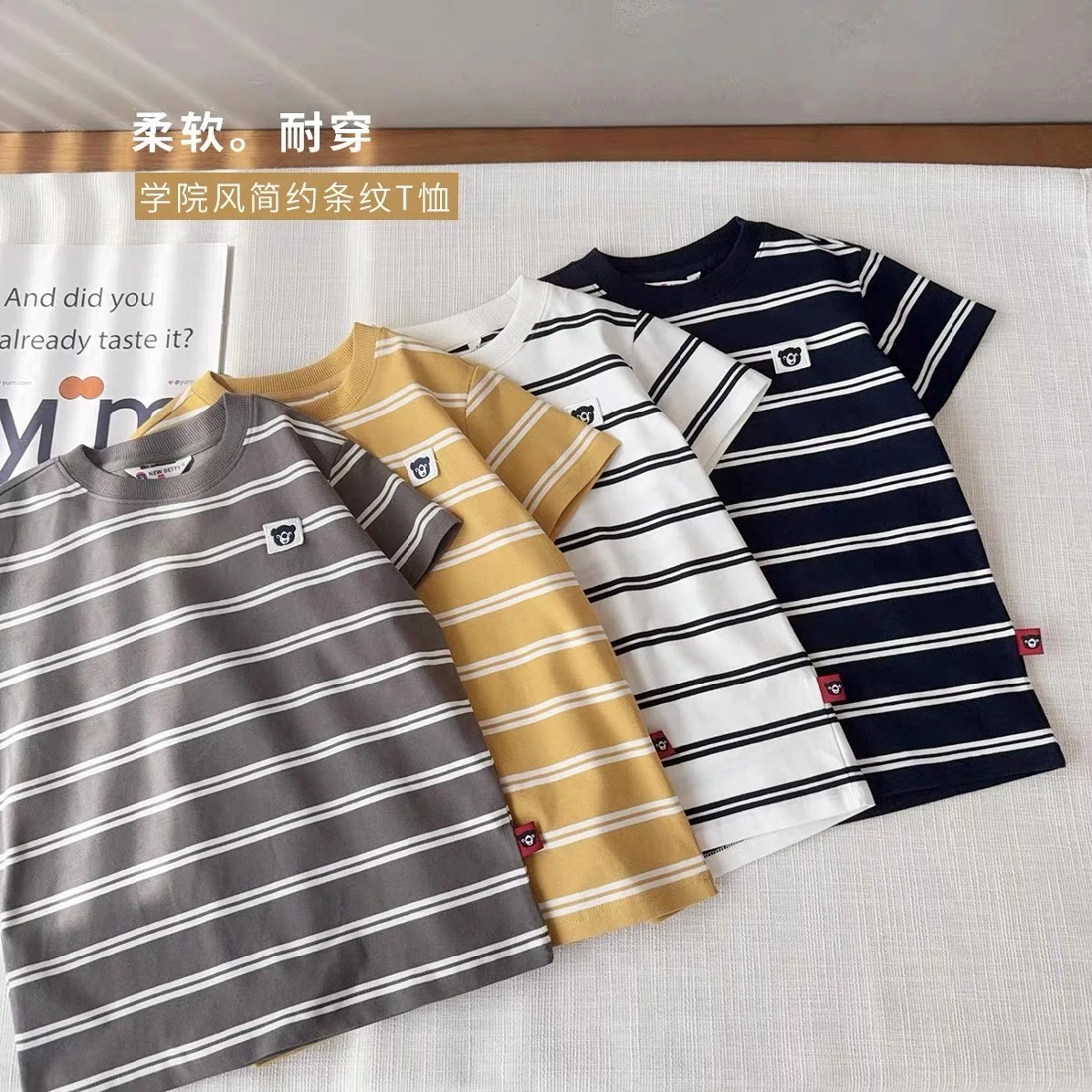 Kids Striped Cotton T-Shirts - Comfy & Stylish Everyday Tops