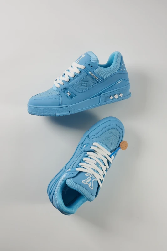 Louis Vuitton Sky Blue Luxury Streetwear Sneakers