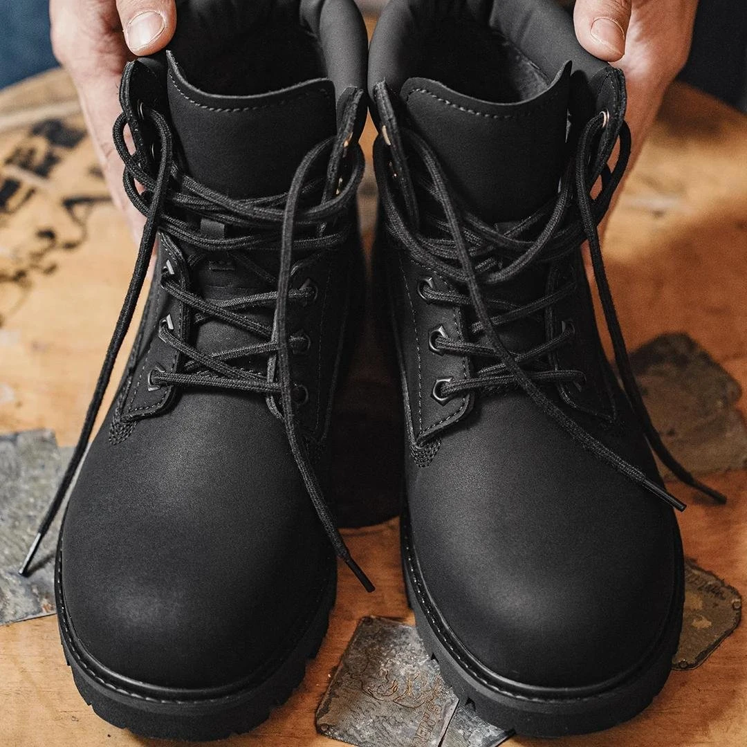 Men’s Winter Plush-Lined Outdoor Work Boots