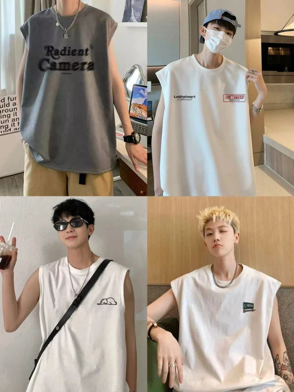 Men's Sleeveless Athletic Tank Top for Gym, Workout & Casual Fitness