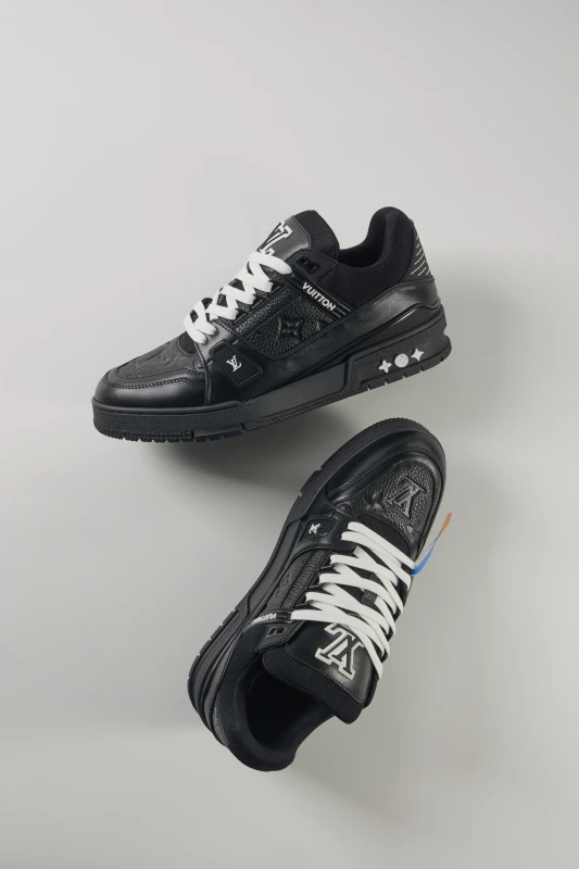 Louis Vuitton Black Monogram Luxury Sneakers