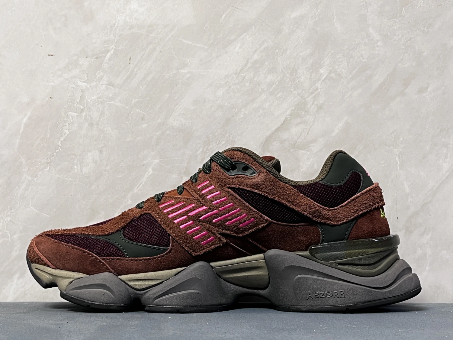 New Balance Burgundy Pink ABZORB Chunky Sneakers – Premium Retro Streetwear Lifestyle Shoes