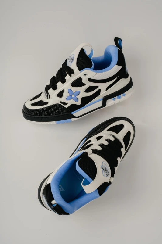 Louis Vuitton Black Blue Runner Sneakers