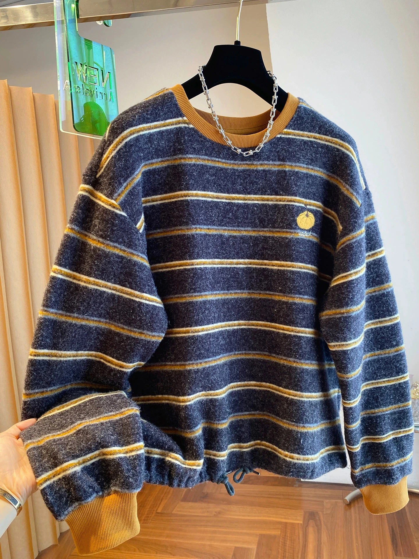 Women's Classic Striped Crewneck Sweater - Cozy & Stylish Knit