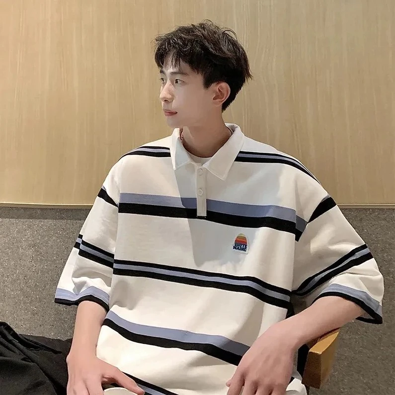 Men's Classic Striped Button-Down Shirt