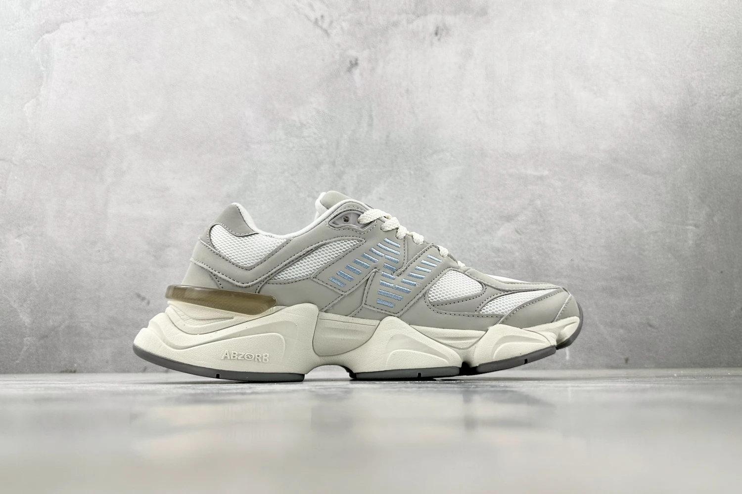 New Balance 9060 Grey Sky Blue Chunky Sneakers – Premium Futuristic Lifestyle Running Shoes With Oversized Comfort Cushioning For Men & Women