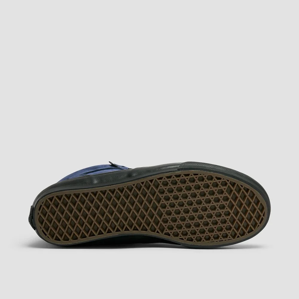 Vans Men’s Blue Leather Lace-Up Sneakers