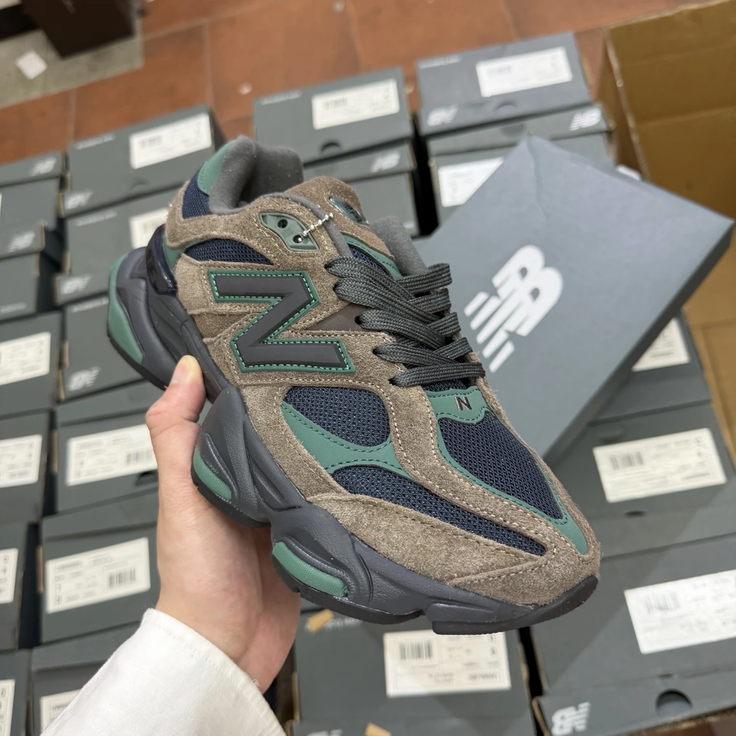 New Balance Slate Teal Chunky Sneakers