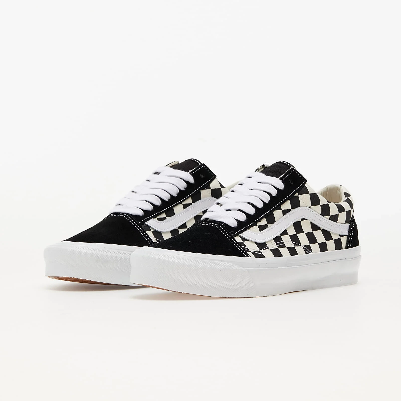 Vans Men's Black Leather Buckle Sneakers