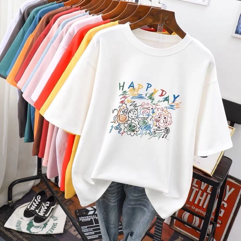 Women's Oversized Graphic T-Shirt - Trendy & Comfy Casual Tee