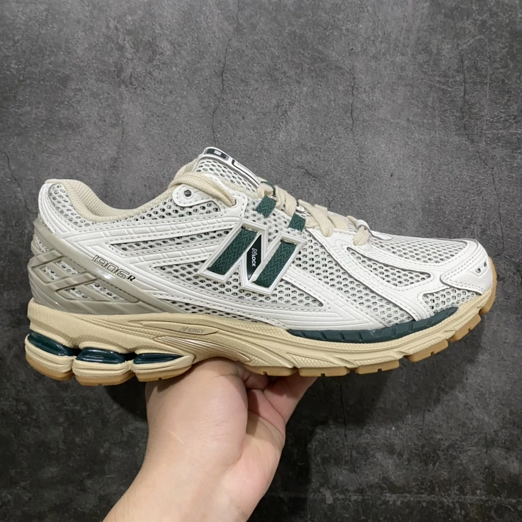 New Balance 1906R White Green Retro Running Sneakers – Premium Mesh Lifestyle Shoes With N-ergy Cushioning