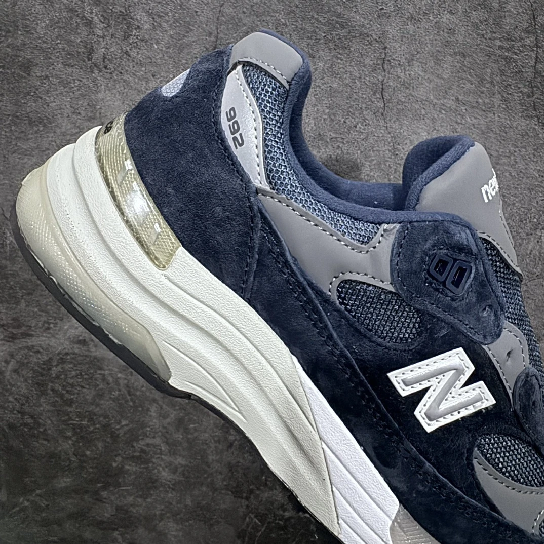 New Balance 992 Navy Grey Retro Sneakers
