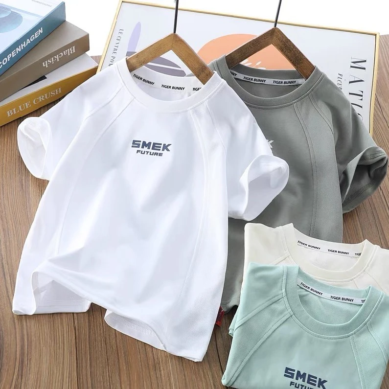 Kids Premium Cotton Short Sleeve T-Shirts - Soft & Durable