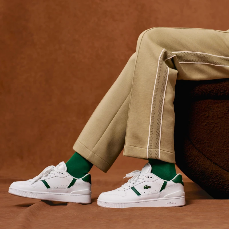 Lacoste Men’s T-Clip Set Leather Sneakers