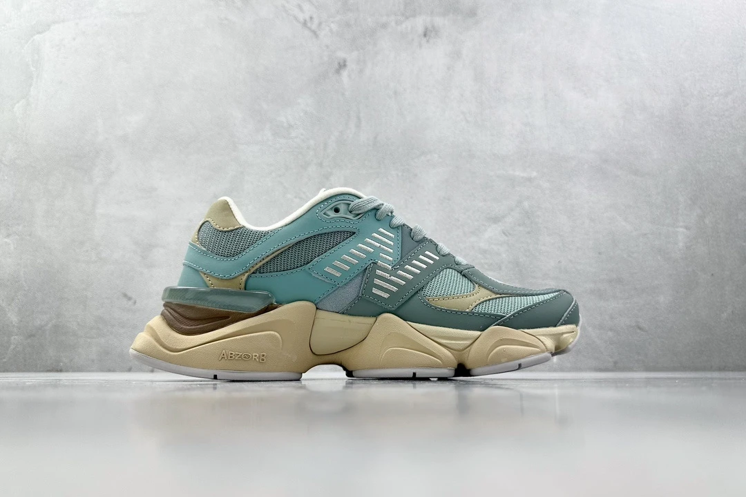 New Balance Mint Beige Chunky Sneakers
