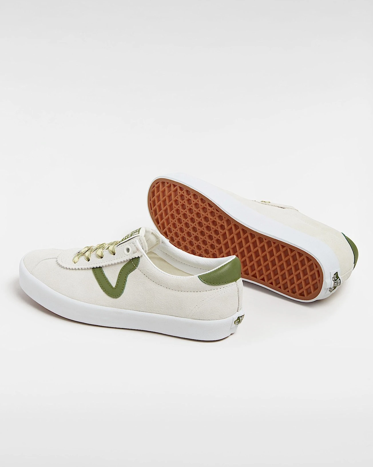 Vans Men’s Grey Suede Lace-Up Sneakers