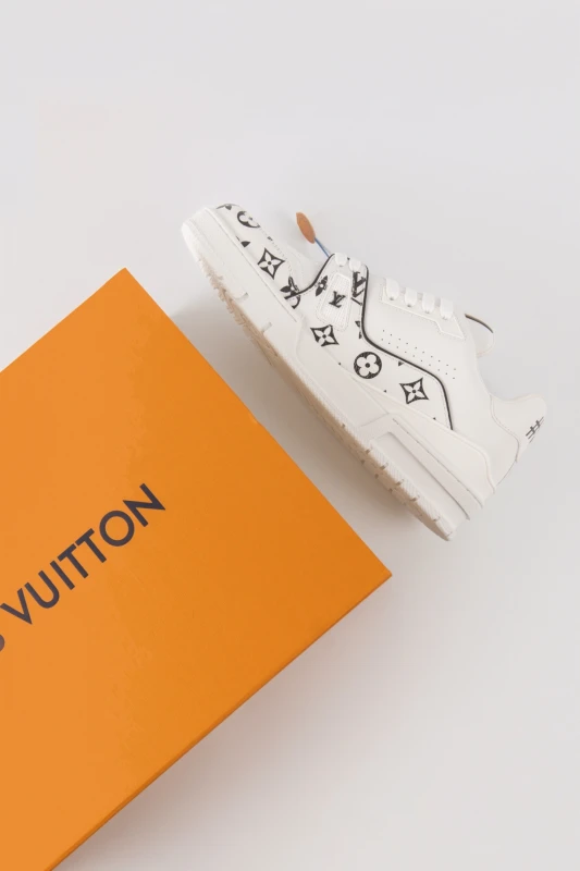 Louis Vuitton White Monogram Luxury Sneakers