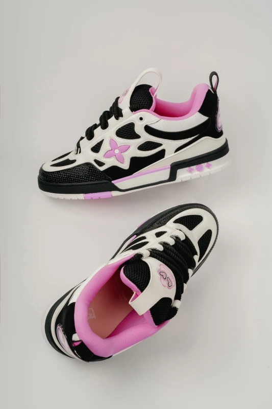 Louis Vuitton Black Pink Runner Sneakers