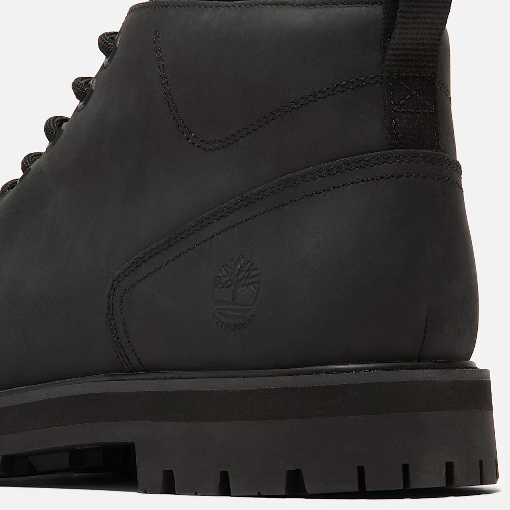 Timberland Men's Black Leather Ankle Boots