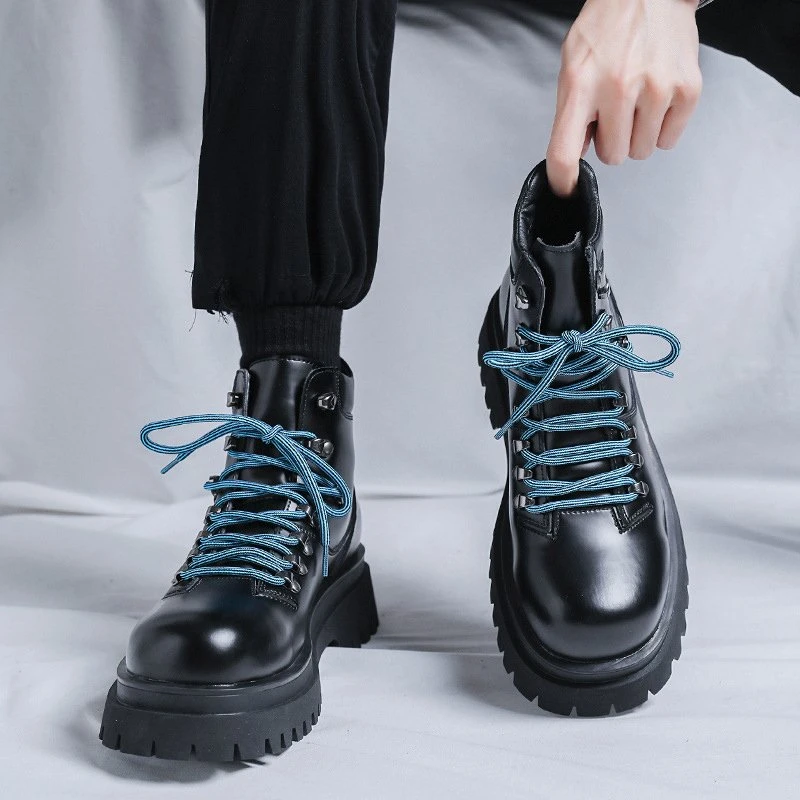 Luxury Vintage Men’s Leather Ankle Boots
