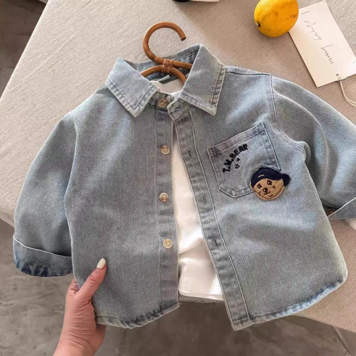 Kids Denim Jacket - Classic Blue Jean Coat for Boys & Girls