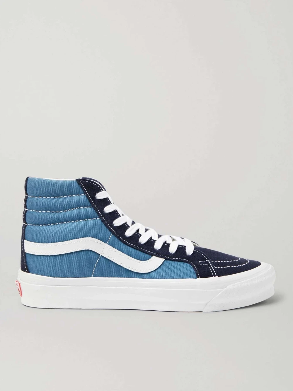 Vans Men's Blue Leather Sneakers – Classic Style & Comfort