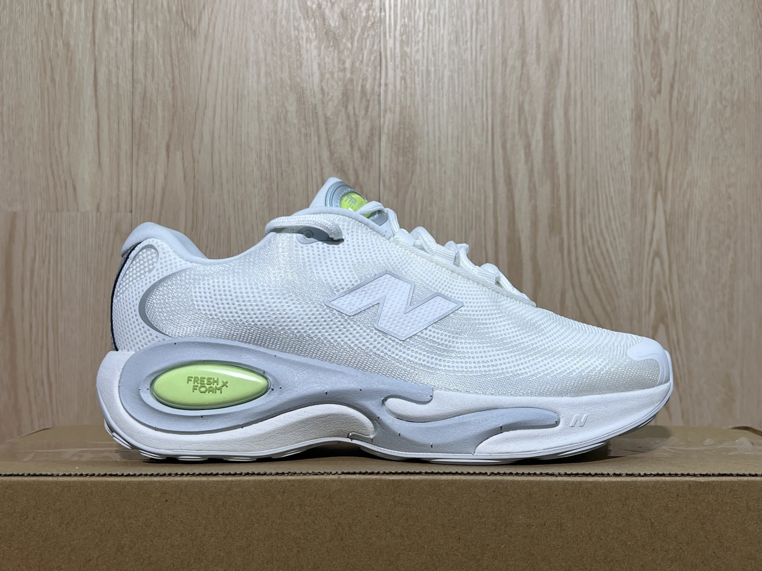 New Balance Fresh Foam Running Sneakers – Triple White Lime  Colors