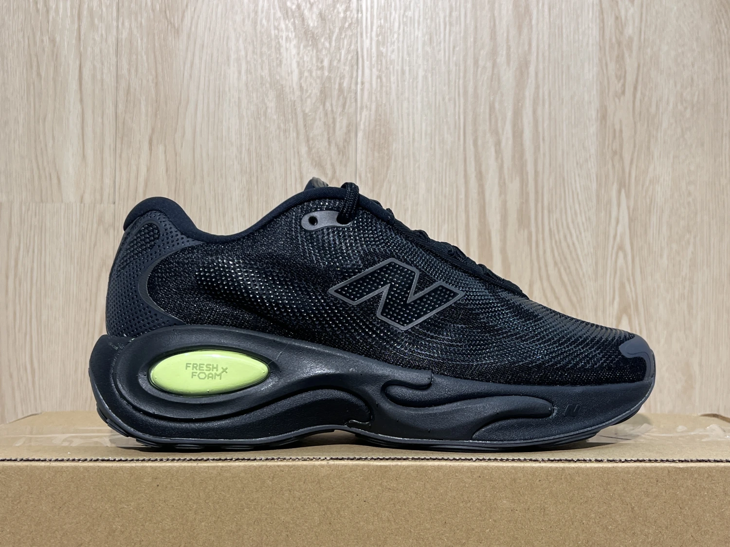 New Balance Fresh Foam Running Sneakers – Triple Black Lime  Colors