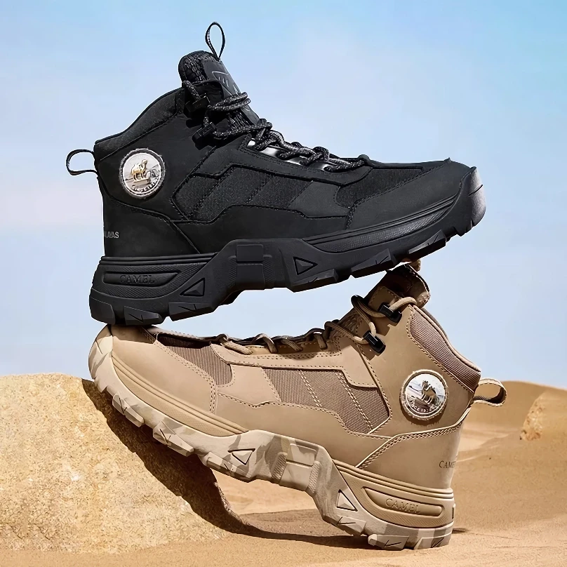 Waterproof Retro Hiking & Combat Boots with Thick Sole