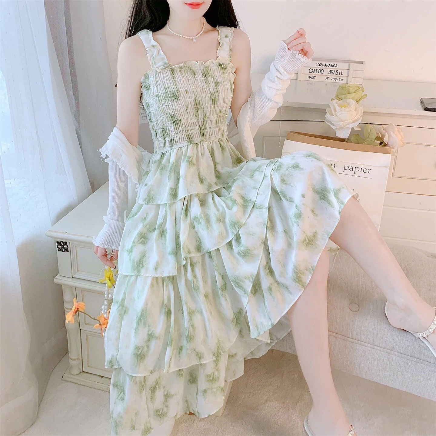 Women's Floral Midi Maxi Dress - Bohemian Summer Sundress