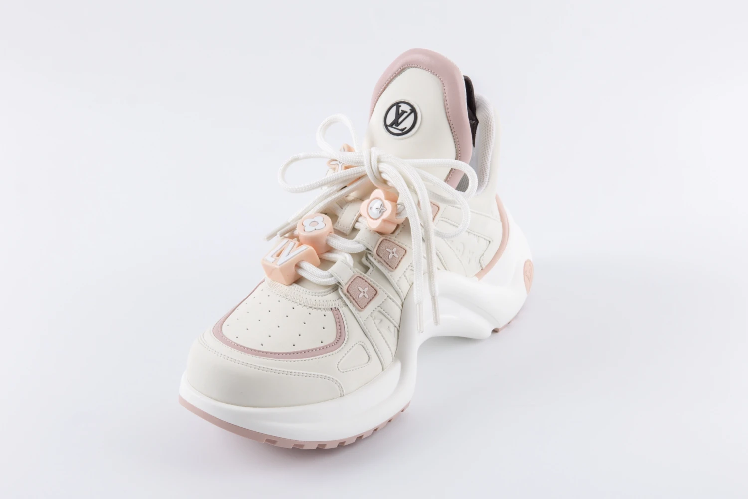 Louis Vuitton Archlight Pink Platform Sneakers – Ivory Blush Luxury Shoes