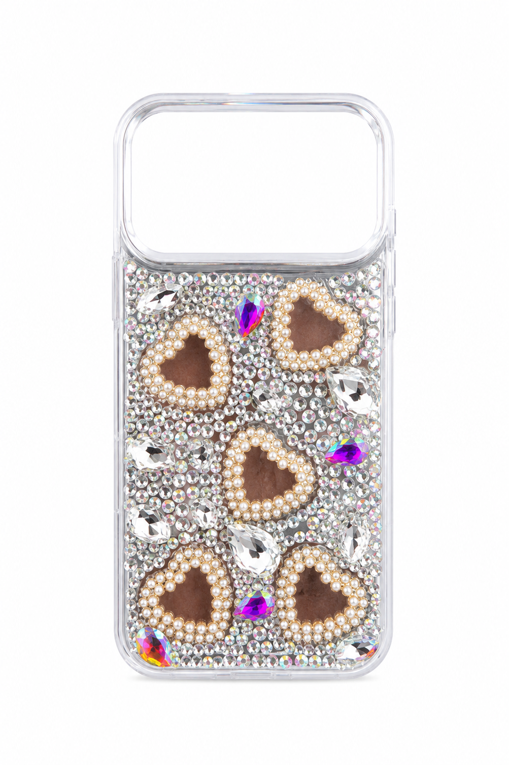Samsung A14 5G Heart Diamond Case - Silver