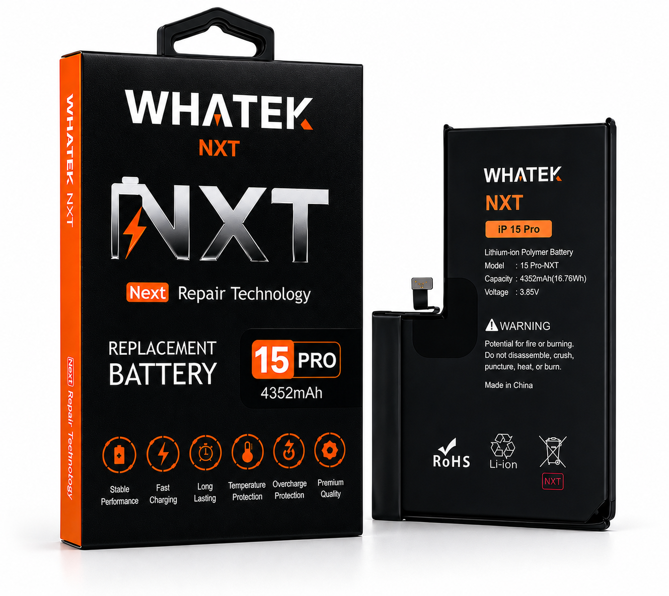 iPhone 15 Pro - NXT - Next Repair Technology Diagnostic Battery (3274 mAh)
