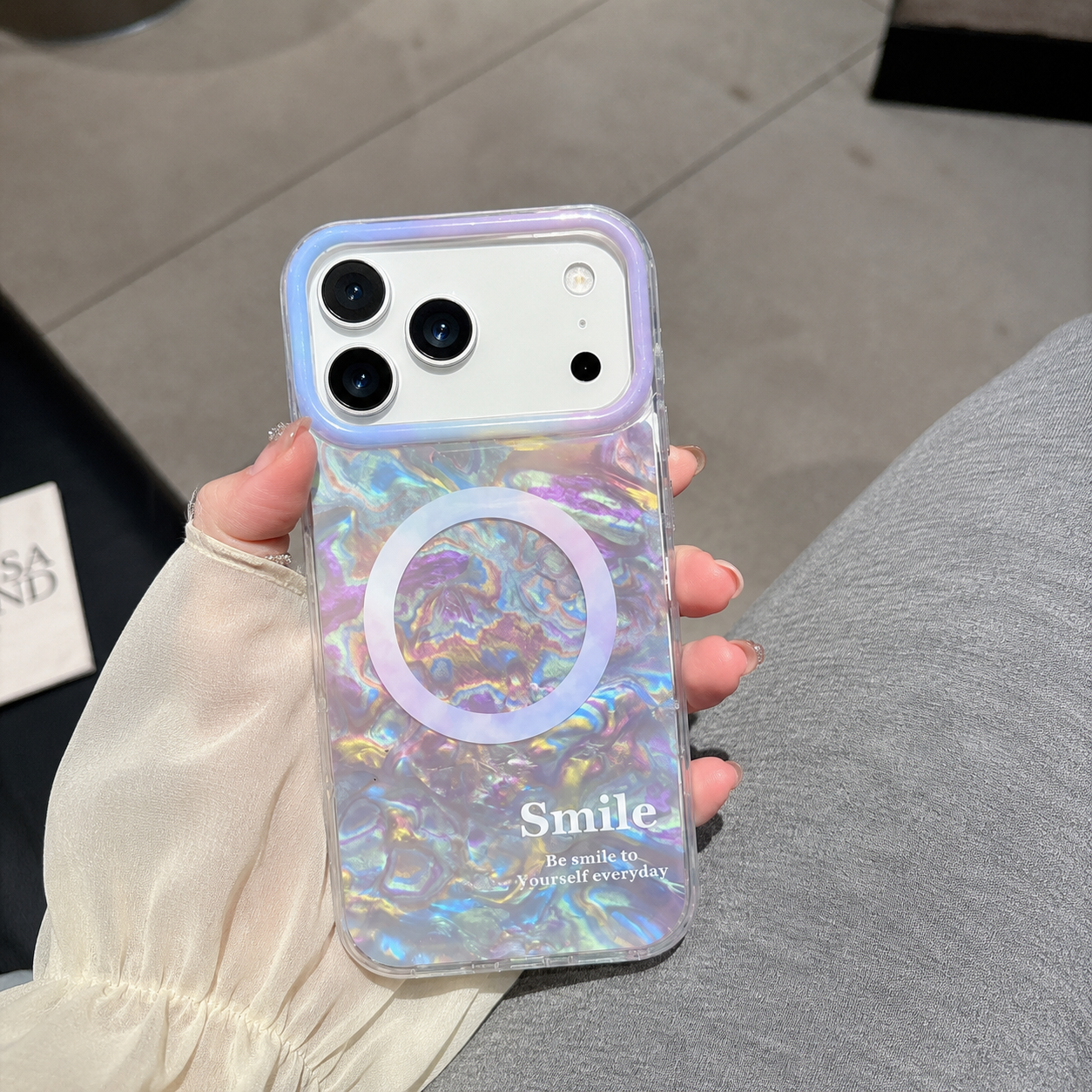 iPhone 16 Plus Shell IMD Magnetic Case - Purple